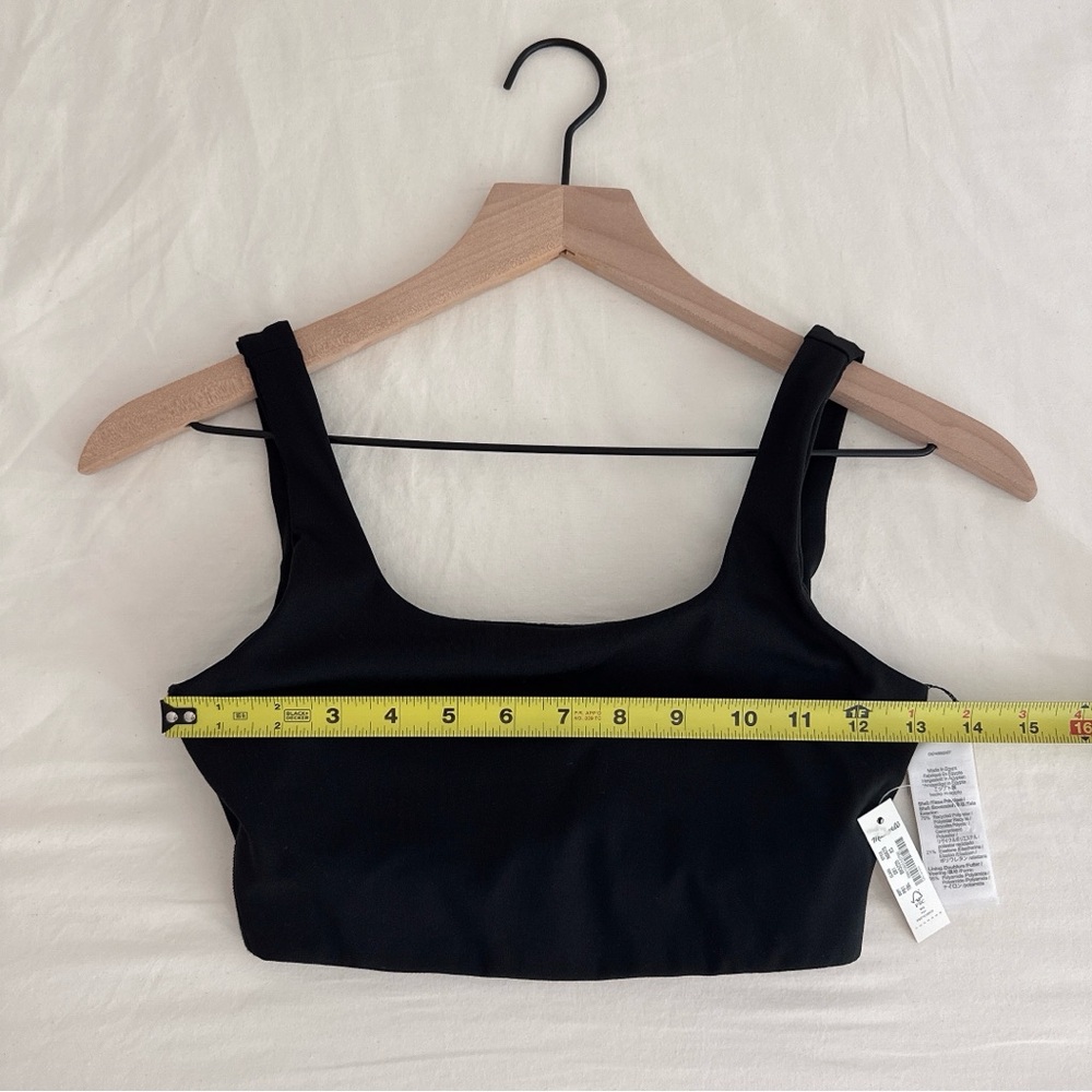 NWT Madewell Black Crop Top - XS - Picture 2 of 12